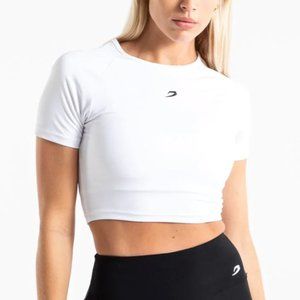 Boxraw Gym Crop Top - White